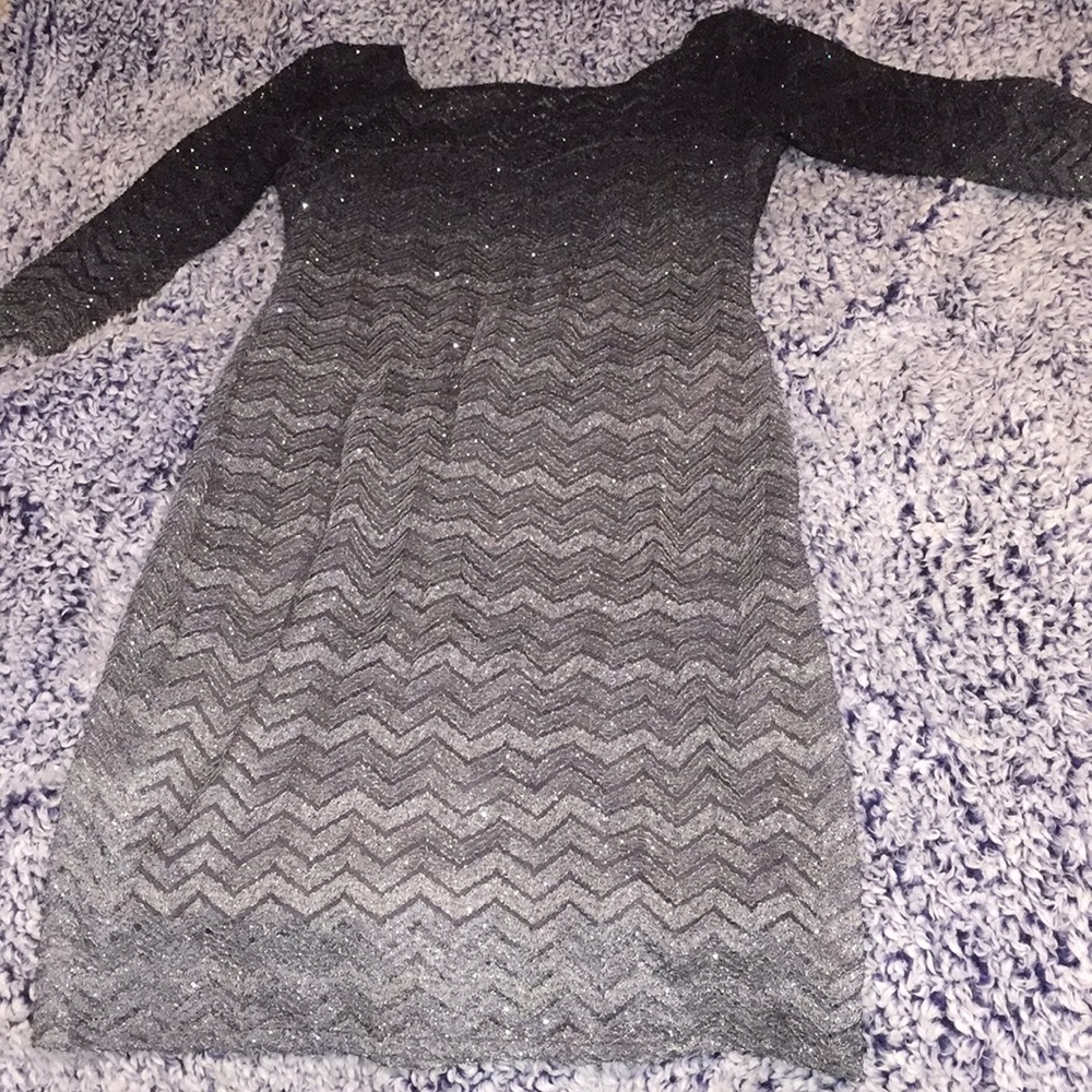 Black and silver sparkly dress